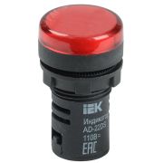 Лампа AD22DS LED матрица 22мм красная 24В AC/DC