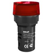 Лампа ADDS 22мм красная LED 220В