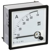 Амперметр Э47 50А 72х72 AC непосредственного включения (класс точности 1.5)