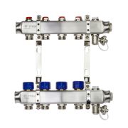 Коллекторная группа SSM-4R set 4 контура 1' x 3/4' с термостатическими клапанами и кронштейнами