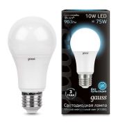 Лампа светодиодная LED 10 Вт 920 лм 4100К А60 груша нейтральный E27 AC 220В Black Gauss