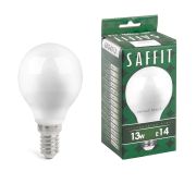 Лампа светодиодная LED 13вт Е14 теплый матовый шар