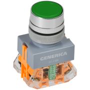 Кнопка D7-11BN d=22мм 1з+1р зеленая GENERICA