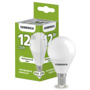 Лампа светодиодная G45 шар 12Вт 230В 4000К E14 GENERICA
