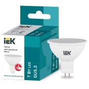 Лампа светодиодная MR16 софит 7Вт 230В 4000К GU5.3 IEK