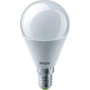 Лампа светодиодная LED 5вт E14 белая шар