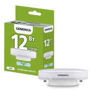 Лампа светодиодная T80 таблетка 12Вт 230В 6500К GX53 GENERICA