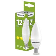 Лампа светодиодная C35 свеча 12Вт 230В 3000К E14 GENERICA