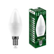 Лампа светодиодная LED 9вт E14 дневной матовая свеча