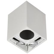 LIGHTING Светильник 4112 накладной потолочный под лампу GU10 белый/хром пластик IEK