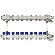 Коллекторная группа SSM-10R set 10 контуров 1' x 3/4' с термостатическими клапанами и кронштейнами