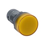 Лампа сигнальная SB7 моноблочная 22мм желтая LED 230В АС