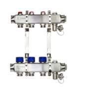 Коллекторная группа SSM-3R set 3 контура 1' x 3/4' с термостатическими клапанами и кронштейнами
