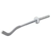 Кронштейн для радиатора штыревой плоский с дюбелембелый (7*180 мм) KD-17