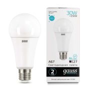 Лампа светодиодная LED 30 Вт 2360 лм 4100К А67 груша нейтральный E27 AC 220В Elementary Gauss