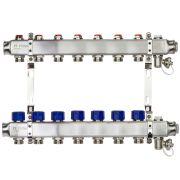 Коллекторная группа SSM-7R set 7 контуров 1' x 3/4' с термостатическими клапанами и кронштейнами