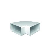 Колено горизонтальное пластиковое 90° 60х120