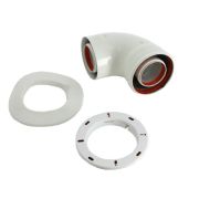 Отвод 90 град. коаксиальный для котлов ECO Classic 60-100 мм