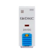 Реле миниатюрное промышленное, 2CO, ком. ток 8А, AgSnO2, напряжение 24V DC, опция: тест-кнопка+светодиод+защитный диод