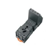 SKC14-E Цоколь SKC14-E, 10A(300V), винтовой зажим, черный, на рейку DIN35-панель, для RKE, RKF, R4N,(200 шт)