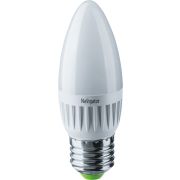 Лампа светодиодная LED 7вт E27 белый матовая свеча