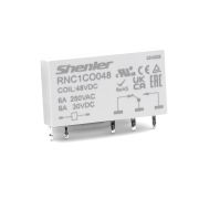РЕЛЕ ИНТЕРФЕЙСНОЕ RNC1CO048 С КОЛОДКОЙ SNB05-E-D, ВИНТОВОЙ ЗАЖИМ, 1CO, 6A(250VAC), 230VAC/DC, LED, W
