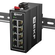 Коммутатор промышленный неуправляемый U-8T, 8 портов 10/100Base-T(X) RJ45, монтаж на динрейку TSX EKF