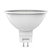 Лампа светодиодная LED 5 Вт 500 лм 3000К софит MR16 теплый GU5.3 AC/DC 12В низковольтная Black Gauss