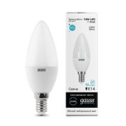 Лампа светодиодная LED 10 Вт 730 лм 4100К свеча нейтральный E14 AC 220В Elementary Gauss