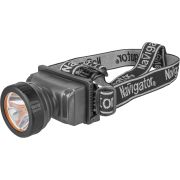 Фонарь светодиодный NPT-H10-ACCU 2Вт LED аккумуляторный налобный пластик