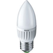 Лампа светодиодная LED 5вт E27 белый матовая свеча