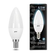 Лампа светодиодная LED 6.5 Вт 550 лм 4100К свеча нейтральный E14 AC 220В Black Gauss