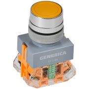 Кнопка D7-11BN d=22мм 1з+1р жел. GENERICA