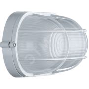 Светильник НПП-60w термостойкий овальный с решеткой IP54 белый