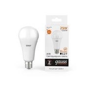 Лампа светодиодная LED 25 Вт 2000 лм 3000К А70 груша теплый E27 AC 220В Elementary Gauss