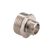 Ниппель НН 1'1/2х1/2' переходной, никелированный