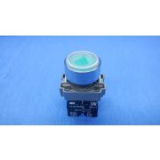 Кнопка LA167-BAF35 d=22мм 1з+1р зеленая