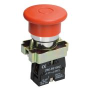 Кнопка управления LAY5-BT42 /Грибок/ аварийная с фиксацией
